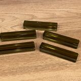 5 knife holders in smoked glass