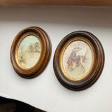 Pair of frames - old paintings