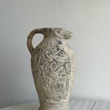 Antique sheep head handcrafted pottery
