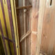 Paire de vestiaire d’usine bois