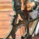 Cast iron coat rack 19th Alfred Corneau Frères Charleville