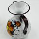 Pair of vintage hand-painted Italian floral vases