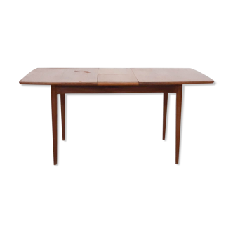Mid-century teak extendable dining table, The Netherlands 1950's