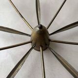 Mid-century Sputnik ceiling lamp brass 1950s