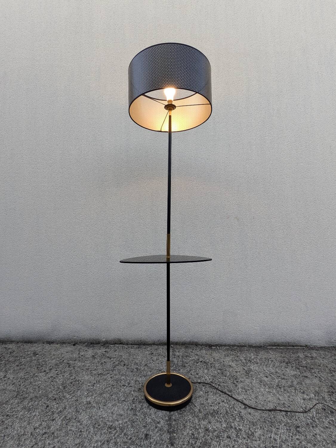 Vintage 1950-60 Arlus / Lunel style tablet floor lamp