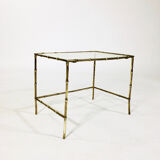Golden bronze side table, Maison Baguès 1950