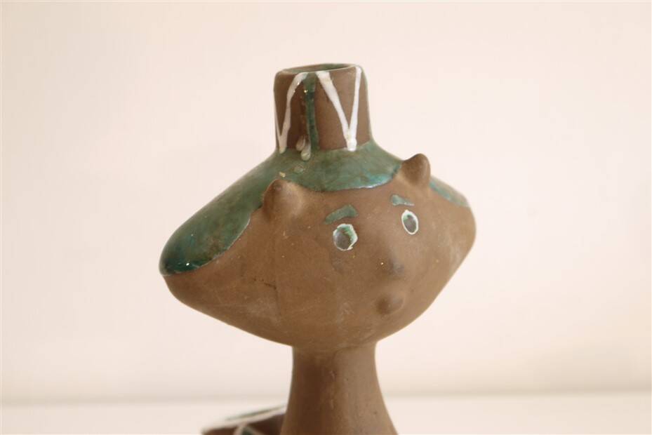 Danish anthropomorphic ceramic vase 1960