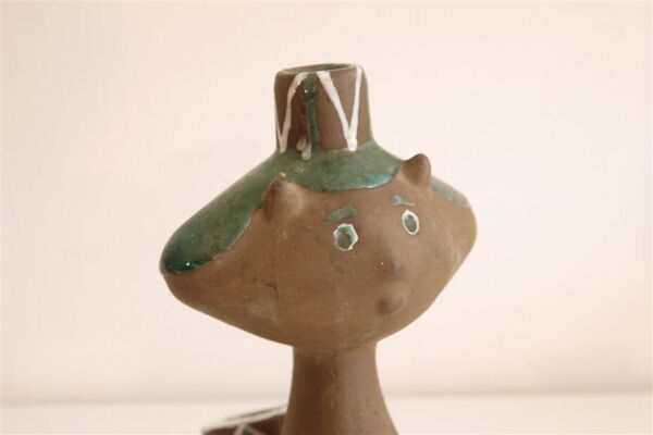 Vase danois anthropomorphe en ceramique 1960