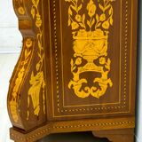 20th Century Dutch Trumeau Walnut with Maple Wood Inlays, Netherlands, 1950