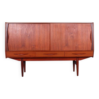 Danish Teak Highboard, 1950s