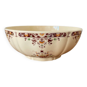 Antique Longchamp earthenware salad bowl
