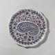 Vintage Gien earthenware plate with "Cashmere" decor