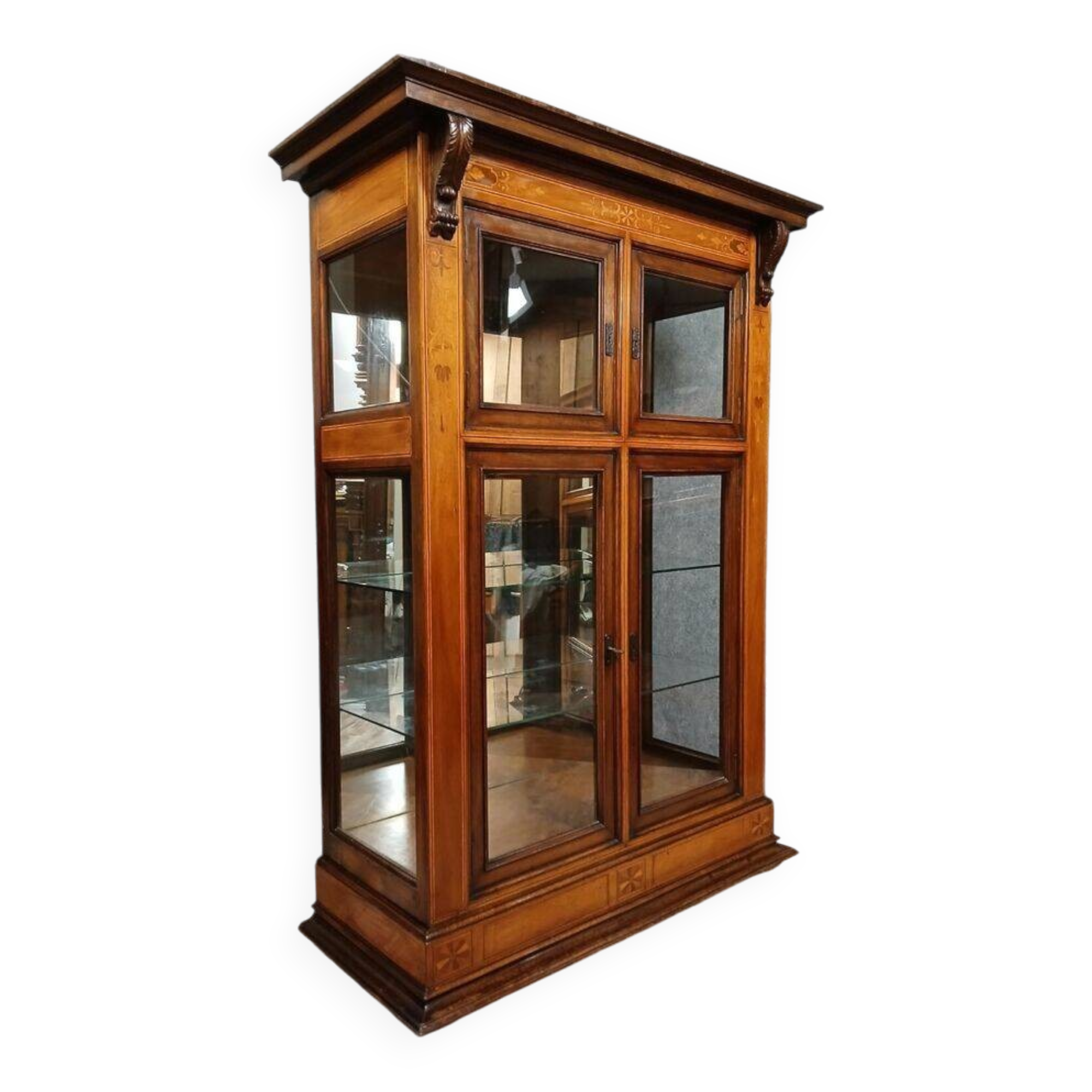 Mercier and Chaleyssin in Lyon: library stamped Napoleon III period in marquetry