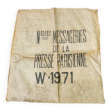 Old burlap bag - The new messengers of the Parisian press