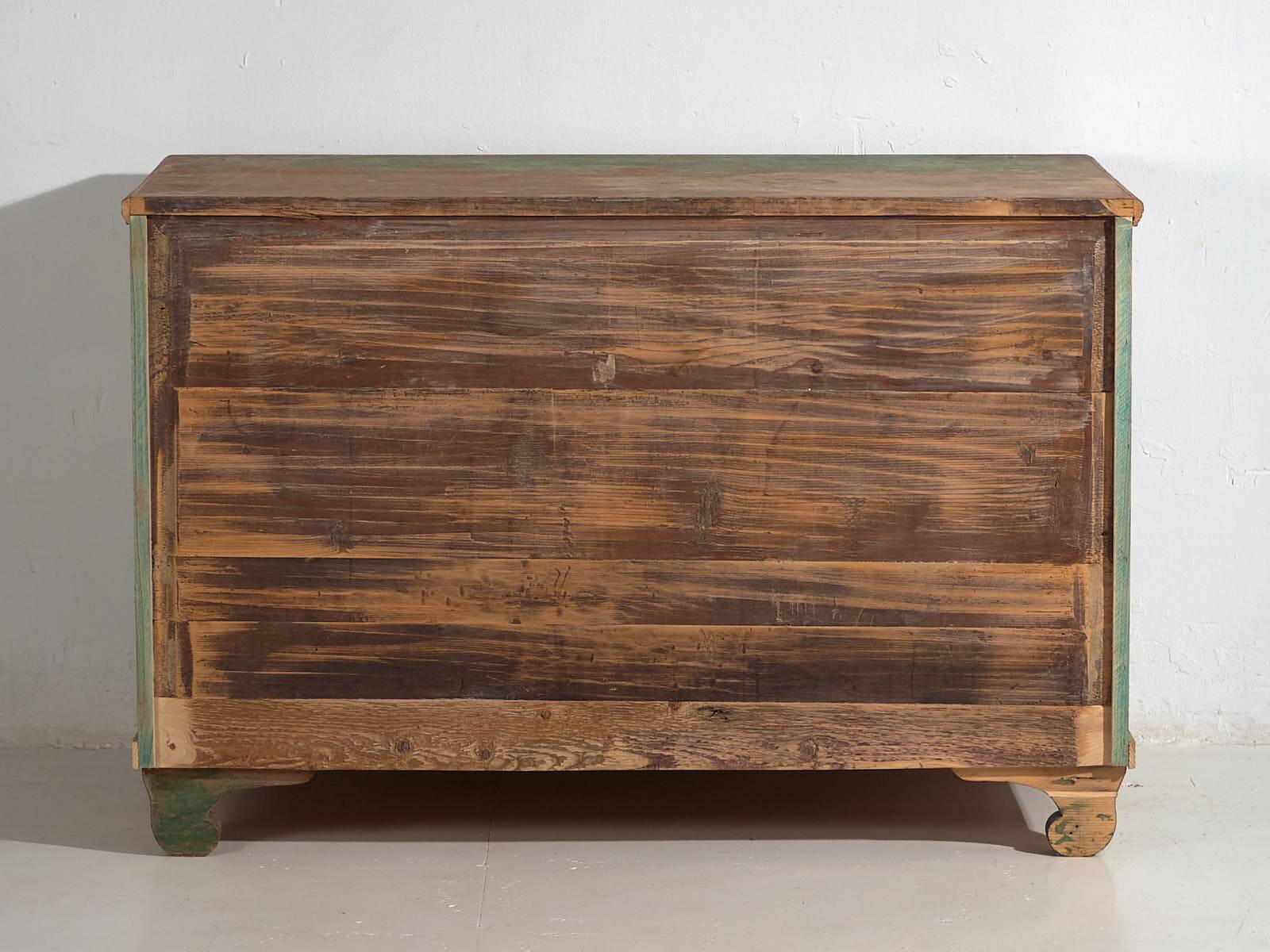 Large antique chest of drawers with green patina (c.1940) #62