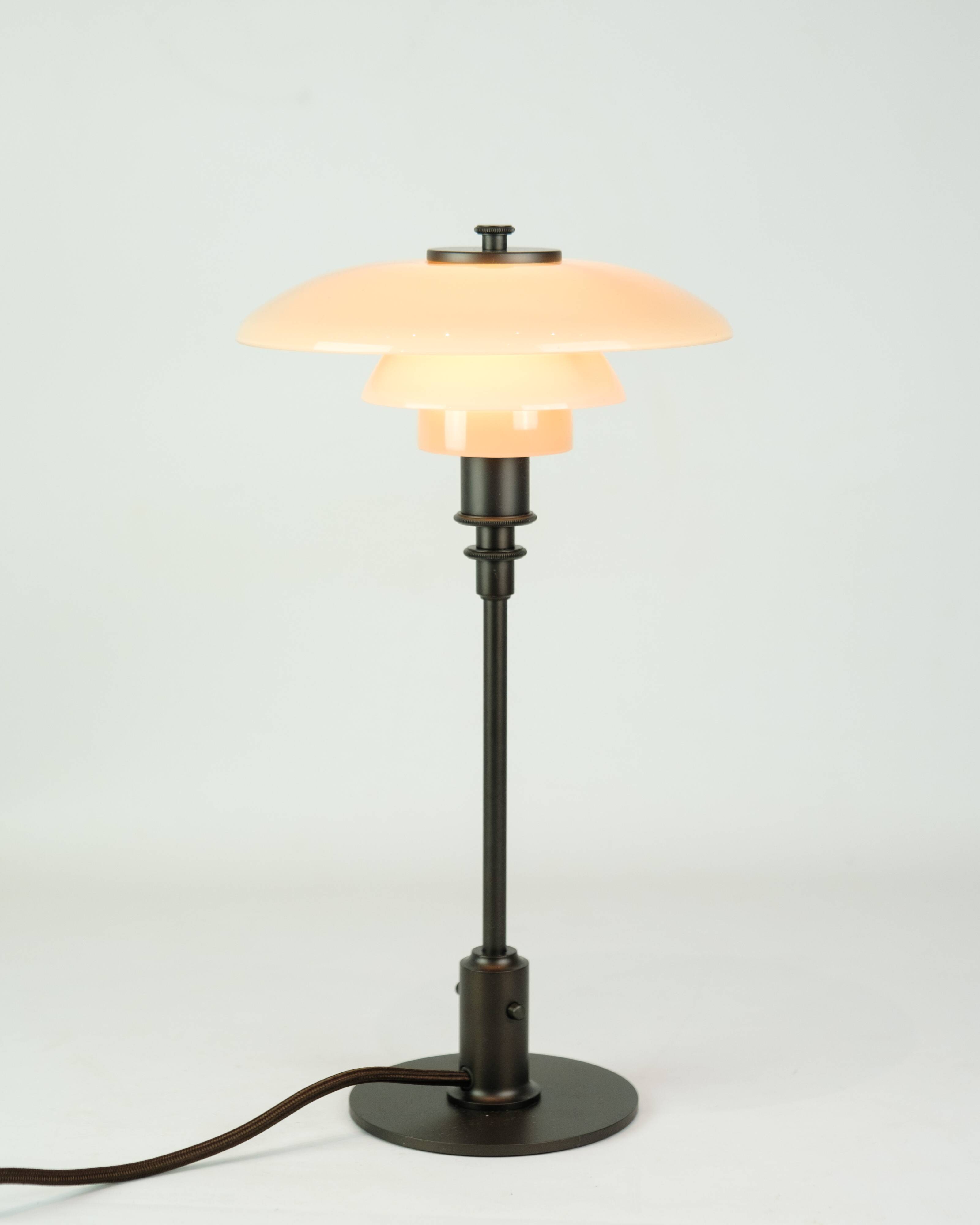PH 2/1 Table Lamp Limited Edition In Dusty Terracotta By Poul Henningsen