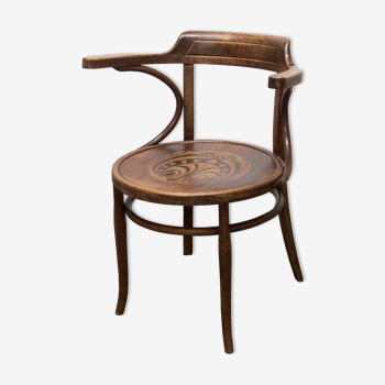 Office chair Baumann 1914 curved wood