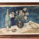 Cubist still life with bouquet, signed R. Caly 1948