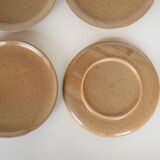 Série de 6 assiettes vintage en grès
