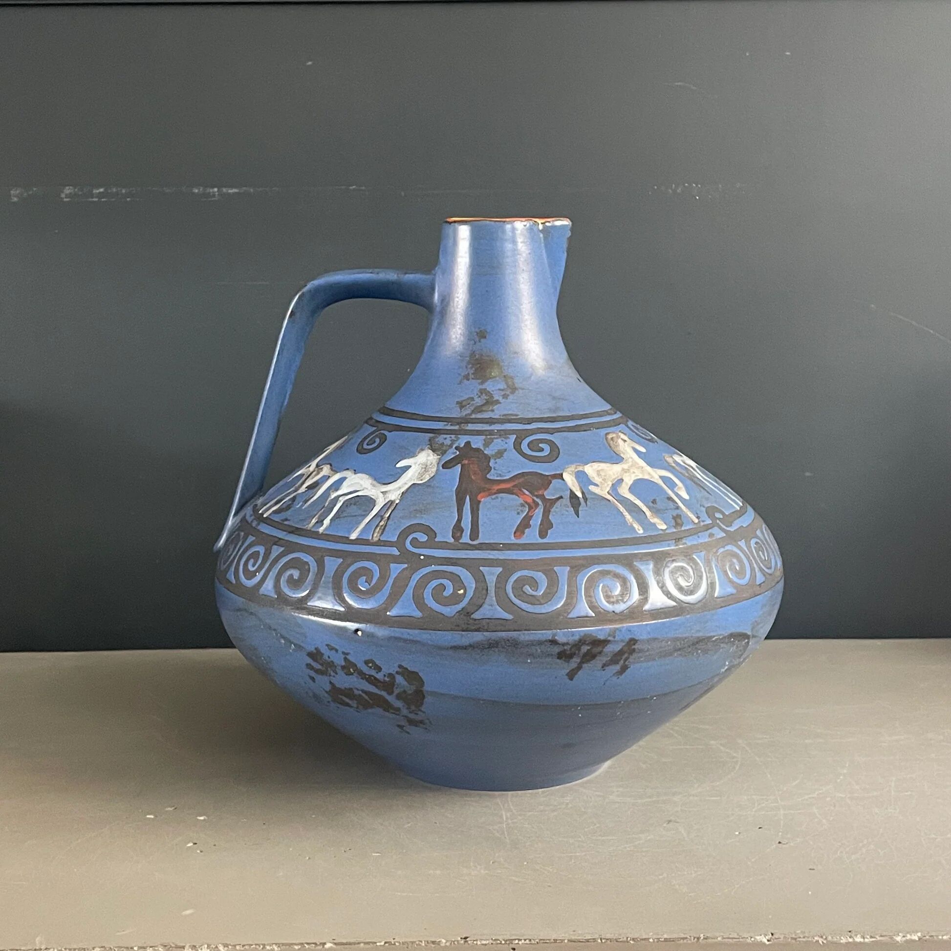 Vase Ceramano motif Pergamon - West Germany