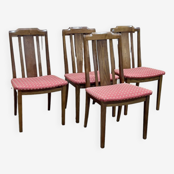 Series of 4 GPLAN chairs in ash from the 70s