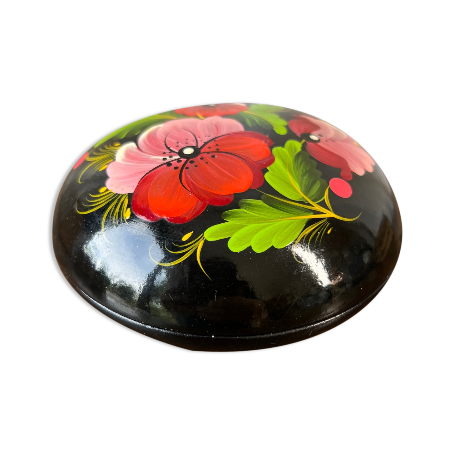 Round box - hand painting