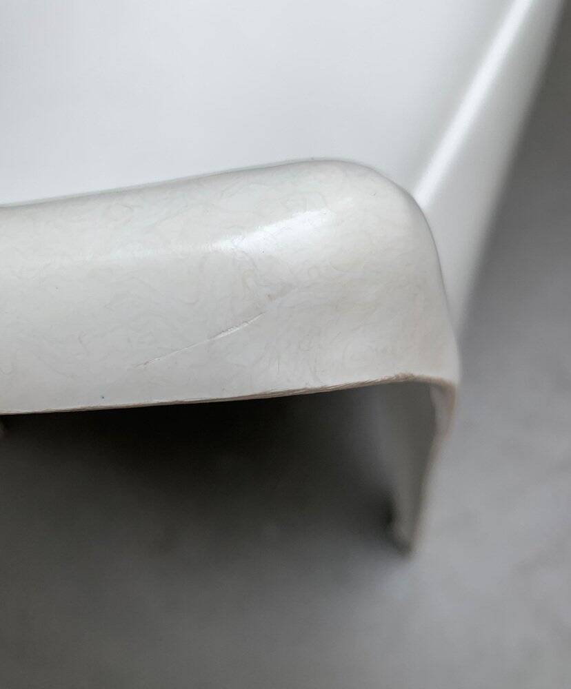 Stackable German chair in mid-century space age style by Helmut Bätzner for Bofinger, 1960s.