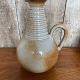 Old marais saint amand beige vintage stoneware pitcher
