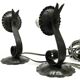 Brutalist sconces, Poland, 1970s, set of 2
