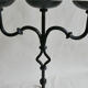Pair of antique wrought iron chandeliers