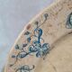 Antique plate model "Joconde", Victorian blue decoration