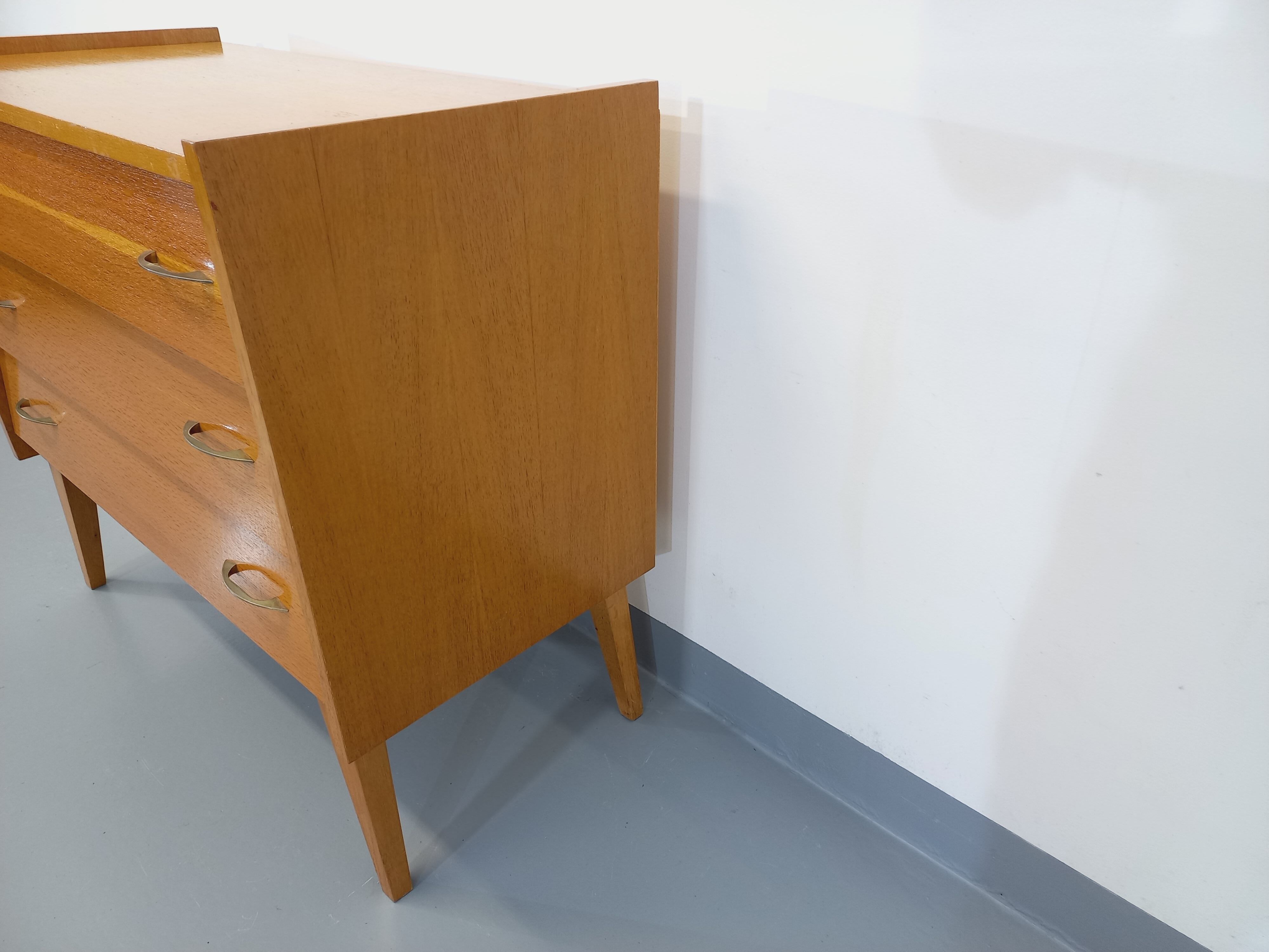 Vintage wooden chest of drawers from the 50s 60s