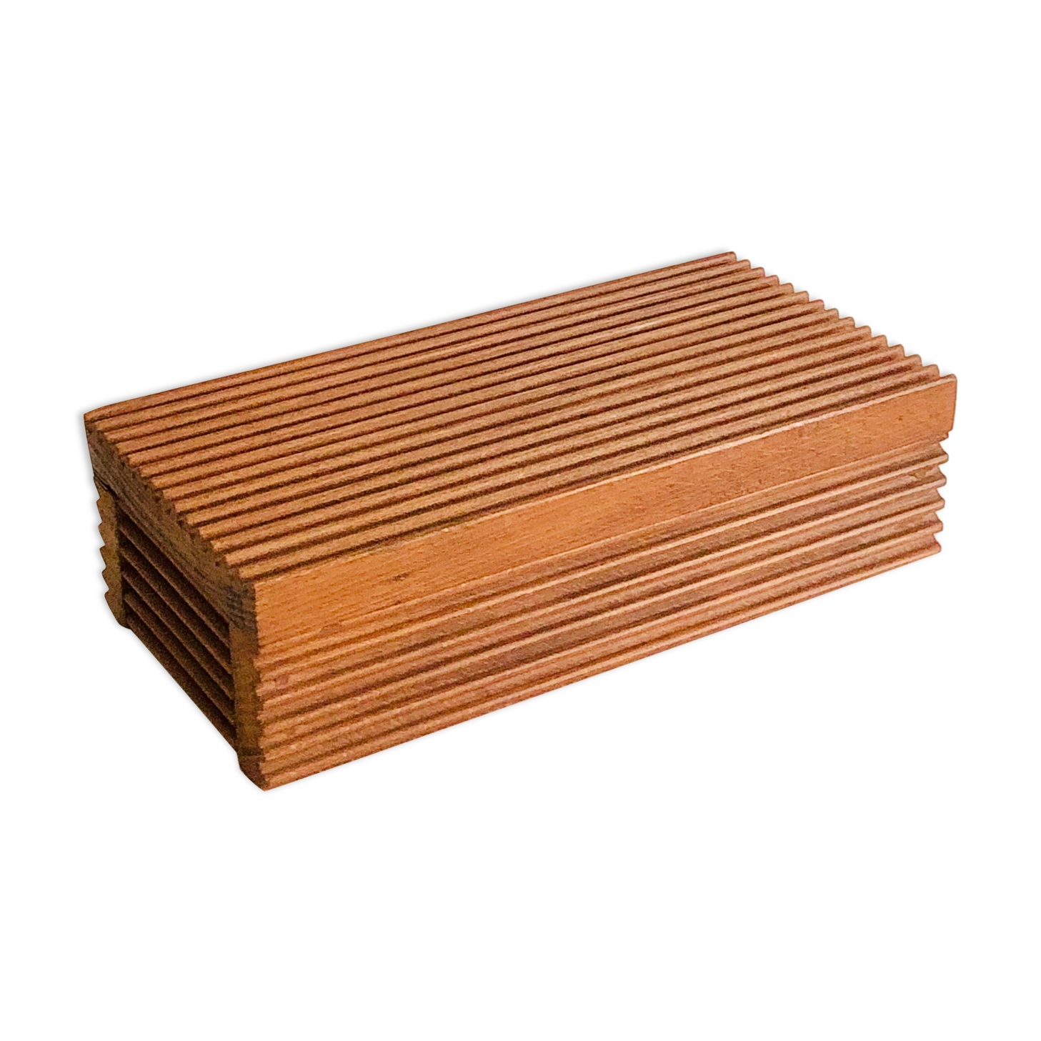 Boîte en bois faite main L25cm