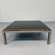 Large Flaminia coffee table designed by Willy Rizzo from the 1970s, metal and stone.