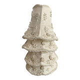 Clip-on lampshades in fabric and beads