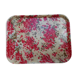 Flowery fiberglass tray