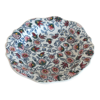 Cup, empty pocket in earthenware of Gien decoration Cashmere