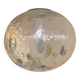 Suspension contemporaine en verre de Murano transparent avec des motifs multicolores Murrise