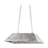 Industrial rectangular ceiling lamp