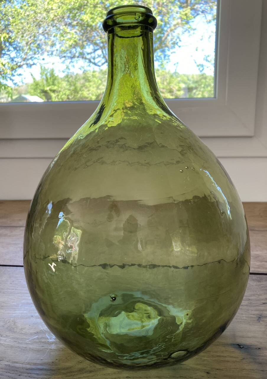 5L demijohn green yellow
