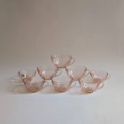 Rosaline tea or coffee service, Arcoroc France, 1970s/1980s