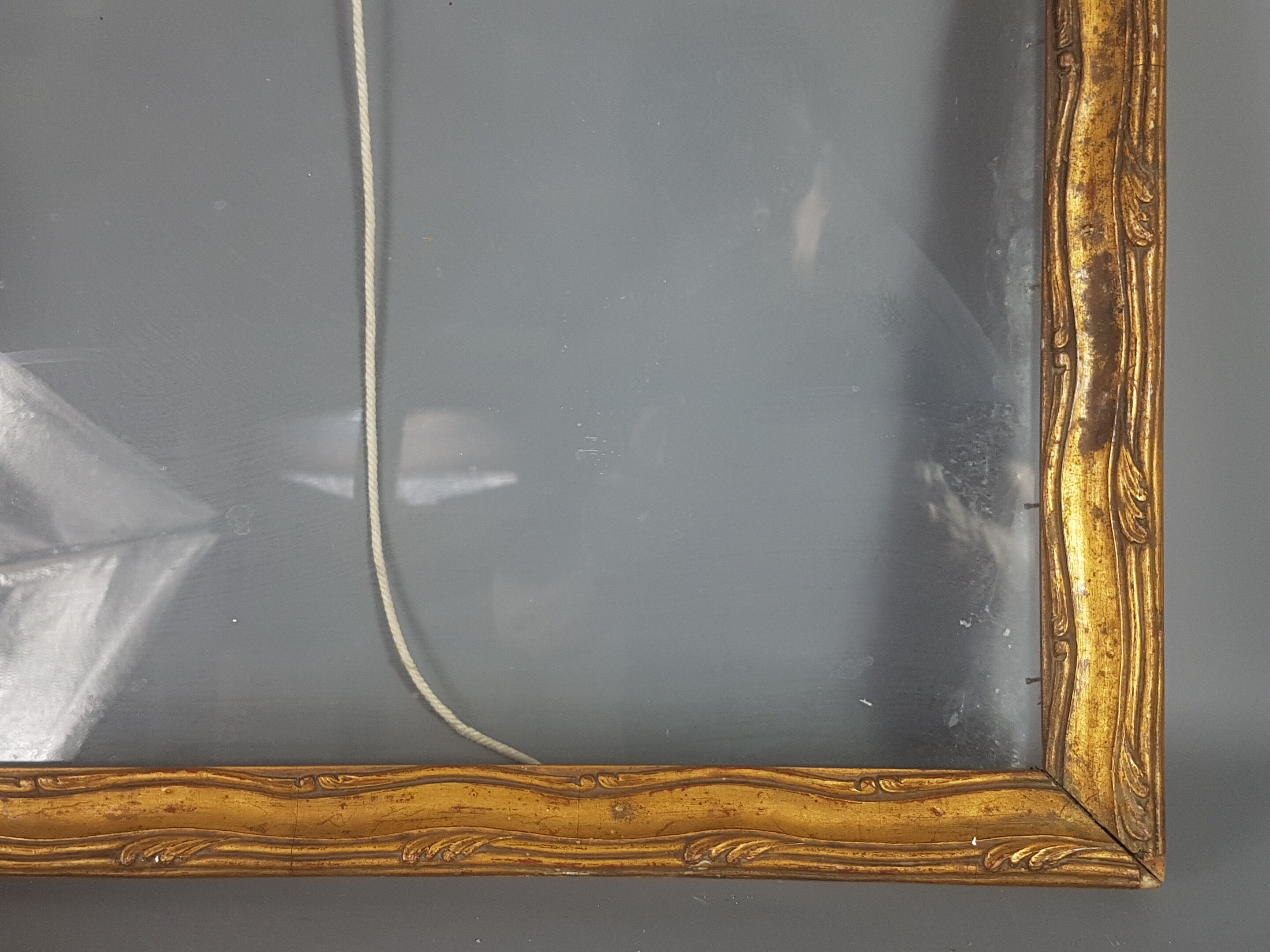 Old wood frame - gilded stucco, 48x38 cm