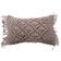 Coussin macramé violet clair tressé 40x60 cm