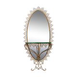 Mirror console by Pierre-Luigui Colli gold metal