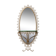 Console miroir par pierre-luigui colli métal doré