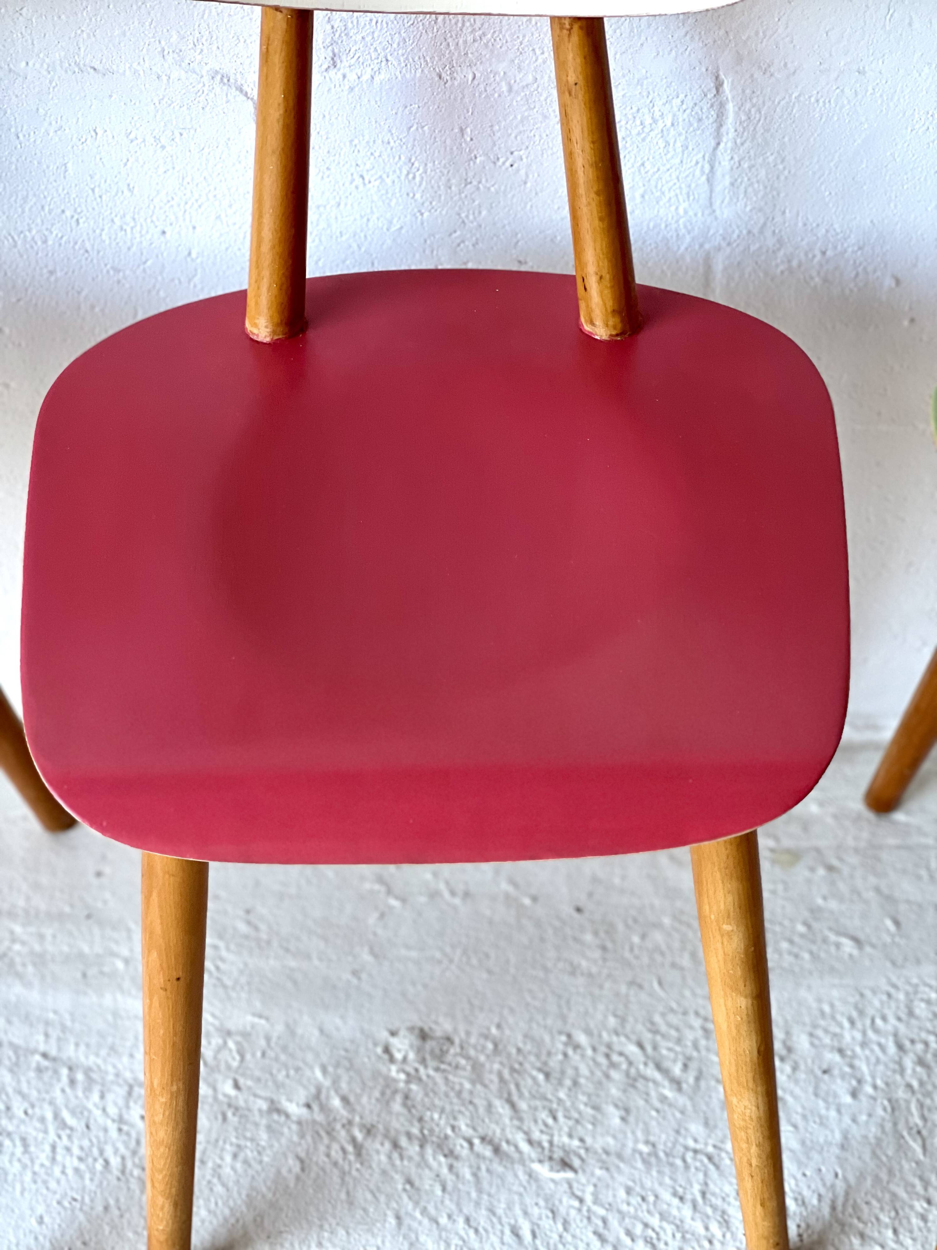 Dining chairs by ton, 1960’