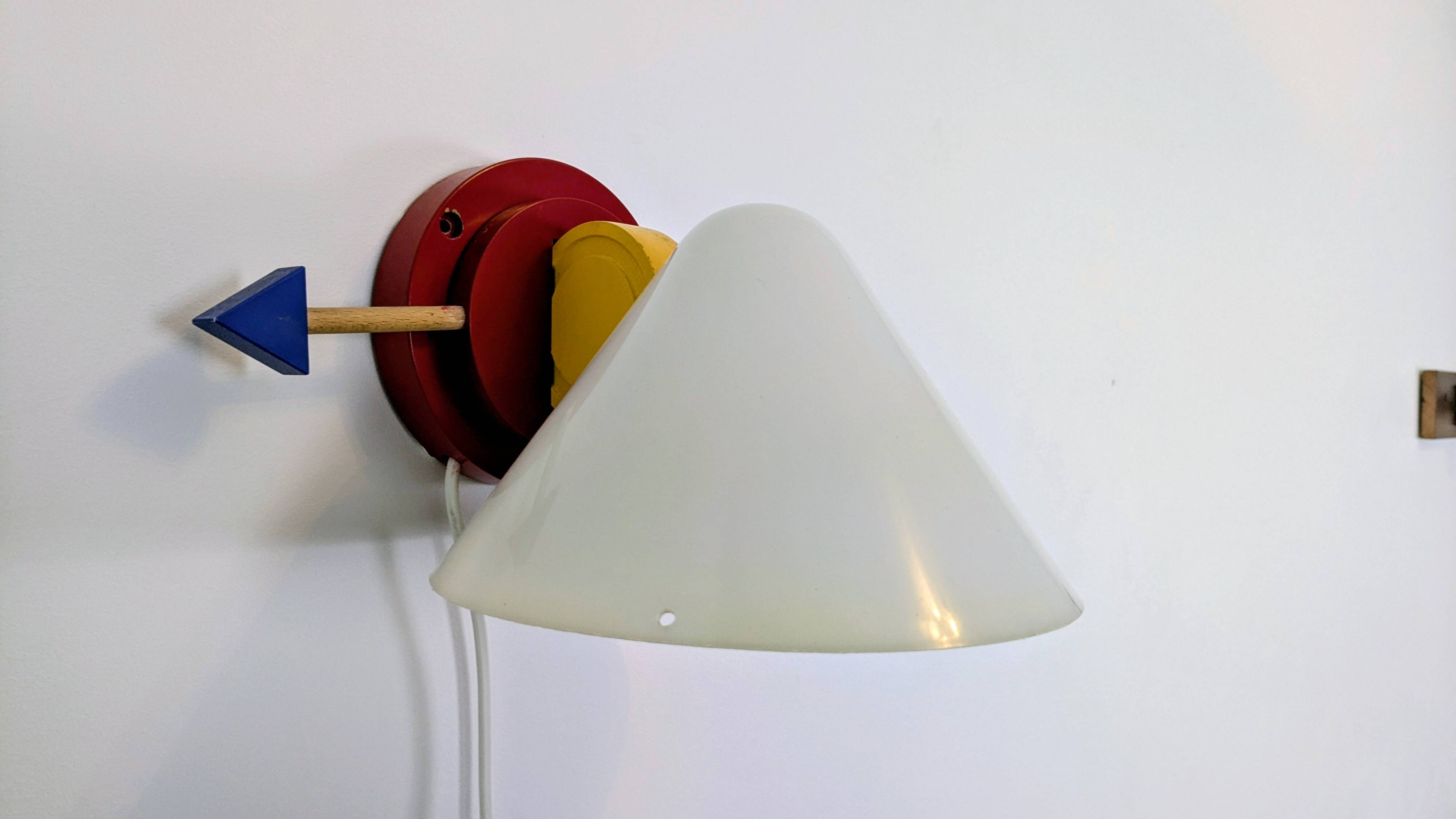 Vintage IKEA Stoja wall lamp – 1980s Memphis design