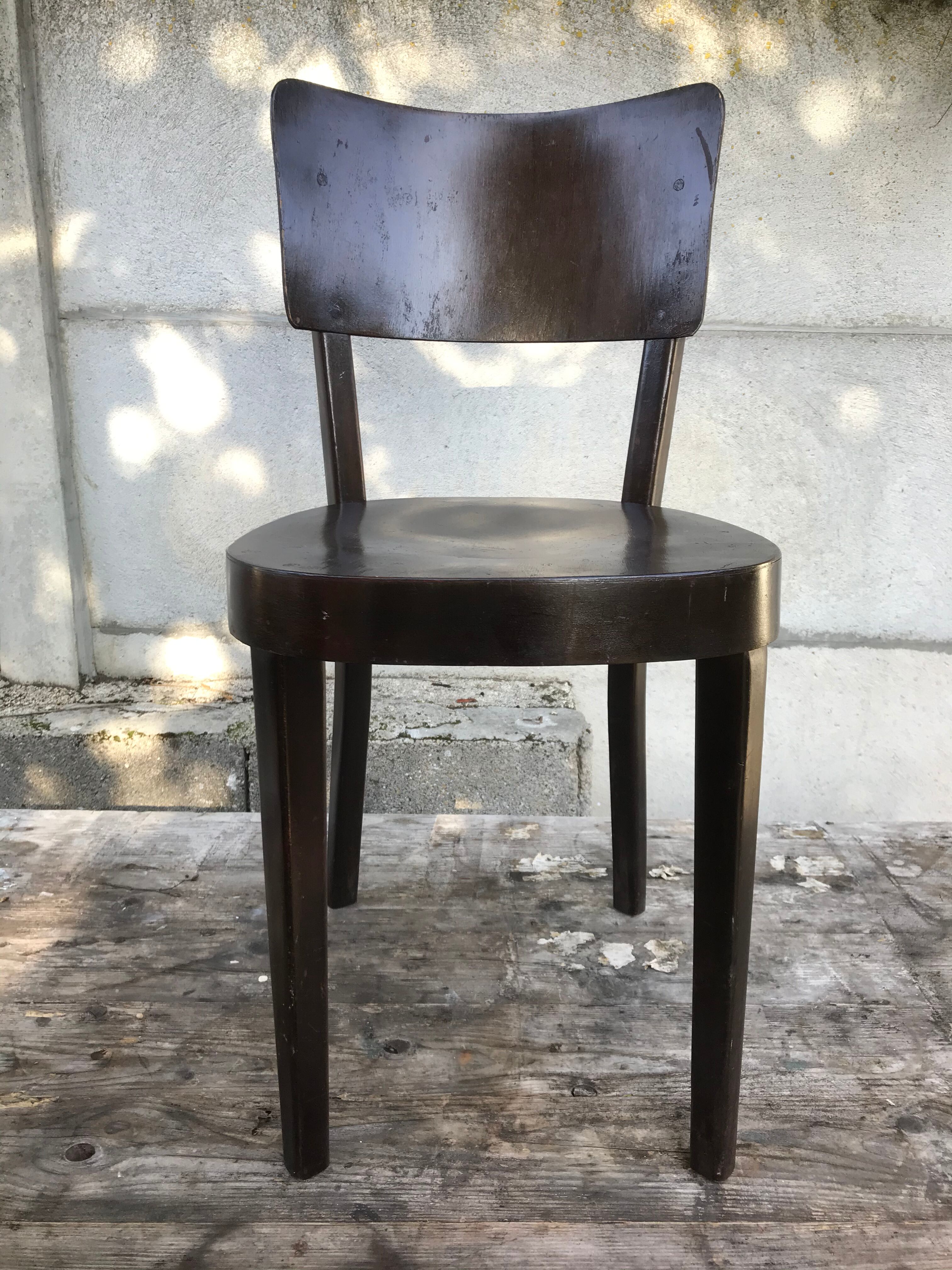Old Dark Wood Vintage 50s