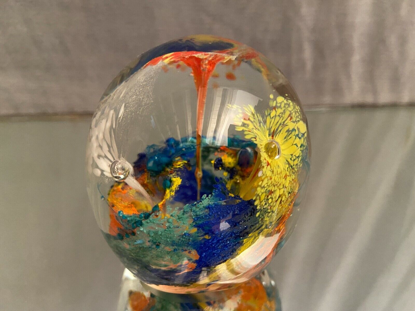 Sulfide ball paperweight