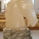 Horse head bookend in onyx and marble